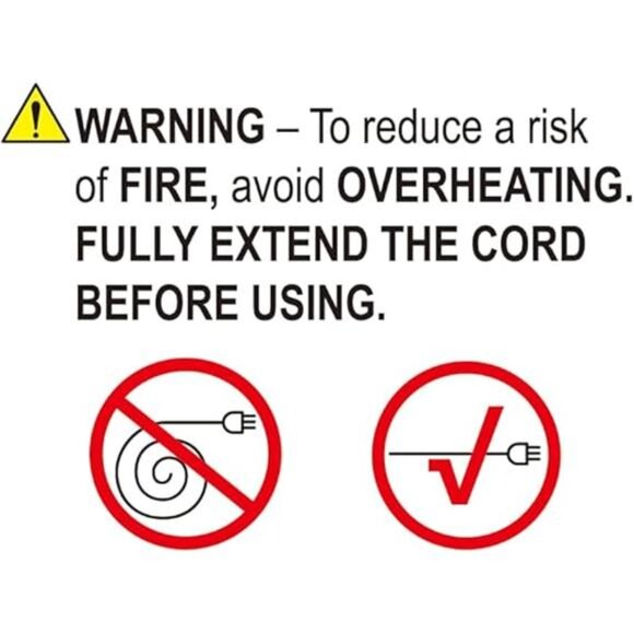 25-Foot 3-Prong Vinyl Indoor/Outdoor Extension Cord with 3 Outlets - Picture 5 of 7